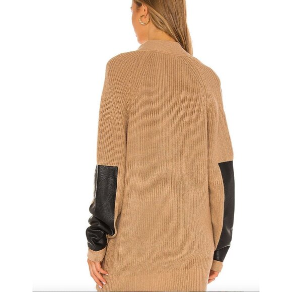 Brochu Walker Jenna Oversized Brown Cardigan Sweater - Size S - Picture 5 of 11